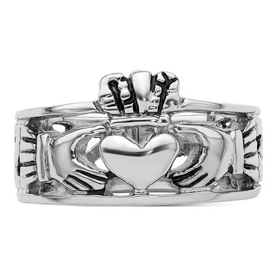 Sterling Silver Claddagh Ring – view 6