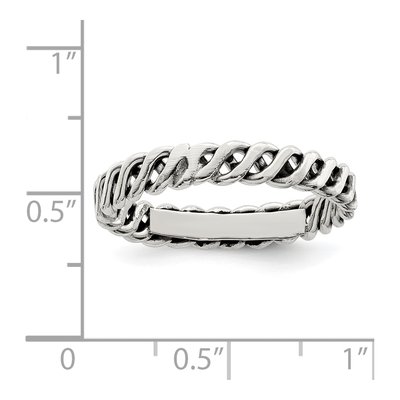 Sterling Silver Weaved Ring – view 4