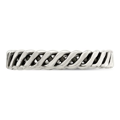 Sterling Silver Weaved Ring – view 5