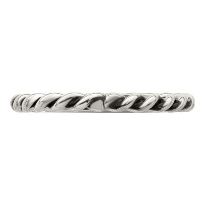Sterling Silver Antiqued Twisted Ring – view 5