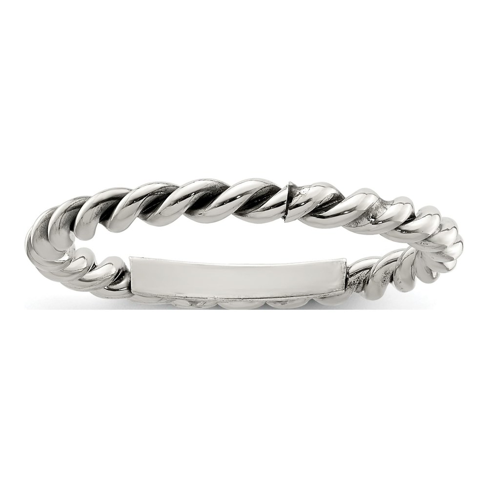 Sterling Silver Antiqued Twisted Ring