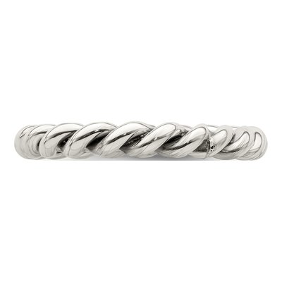 Sterling Silver Antiqued Twisted Ring – view 5