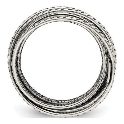 Sterling Silver Antiqued Ring – view 3