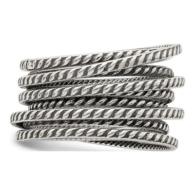 Sterling Silver Antiqued Ring – view 4
