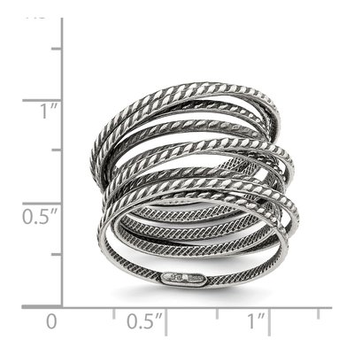 Sterling Silver Antiqued Ring – view 5