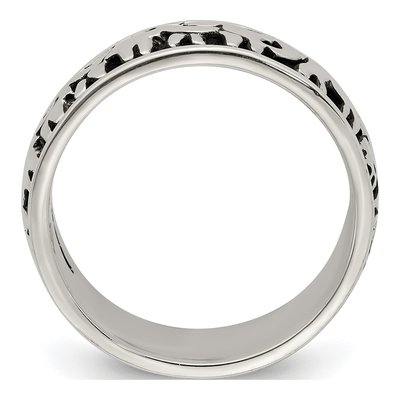 Sterling Silver Elephant Ring – view 3