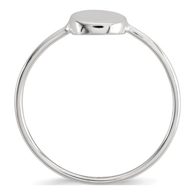 Sterling Silver Circle Ring – view 3