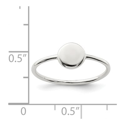 Sterling Silver Circle Ring – view 5