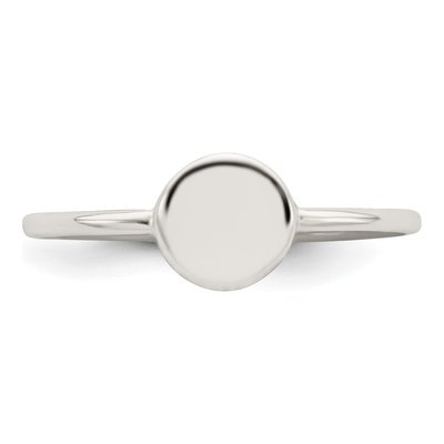 Sterling Silver Circle Ring – view 6