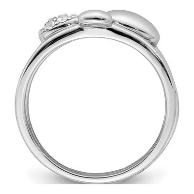 Sterling Silver CZ 3-Ring Set – view 3