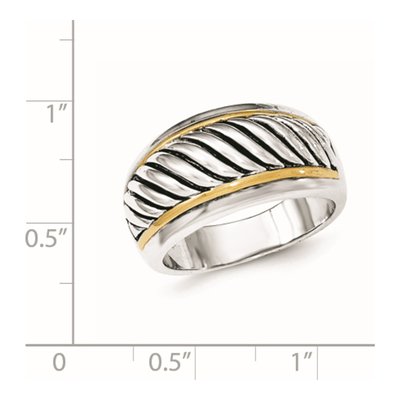 Sterling Silver Antiqued Fashion Ring – view 3