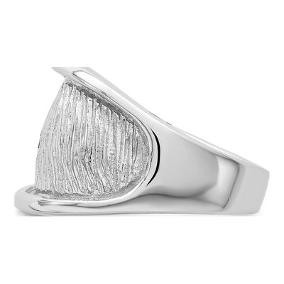 Sterling Silver Textured Ring – view 4