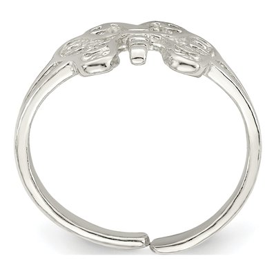 Sterling Silver Butterfly Toe Ring – view 3