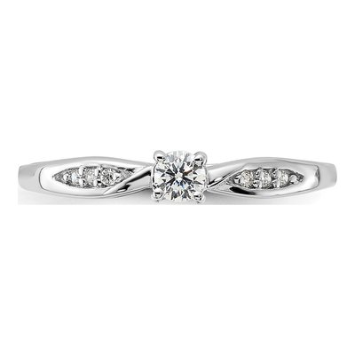 Sterling Silver CZ Promise Ring – view 6