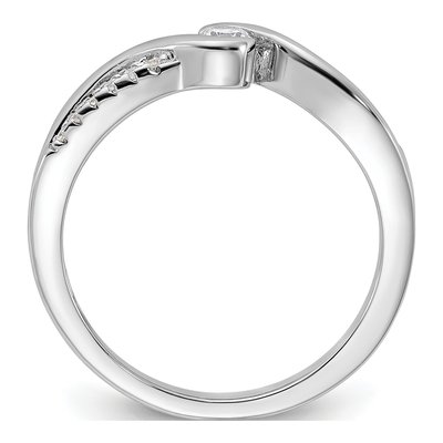 Sterling Silver CZ Promise Ring – view 3