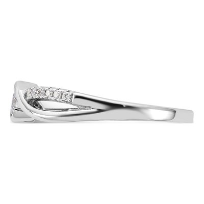Sterling Silver CZ Promise Ring – view 4