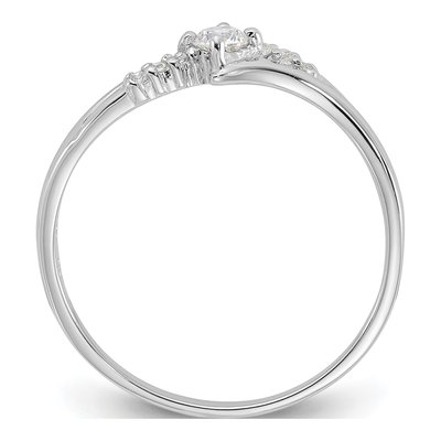 Sterling Silver CZ Promise Ring – view 3