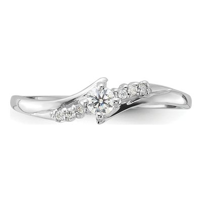 Sterling Silver CZ Promise Ring – view 6