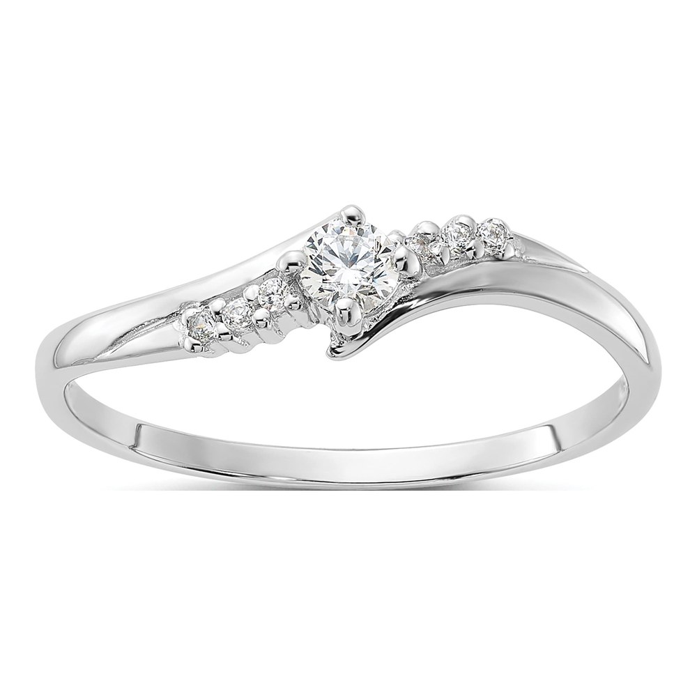 Sterling Silver CZ Promise Ring
