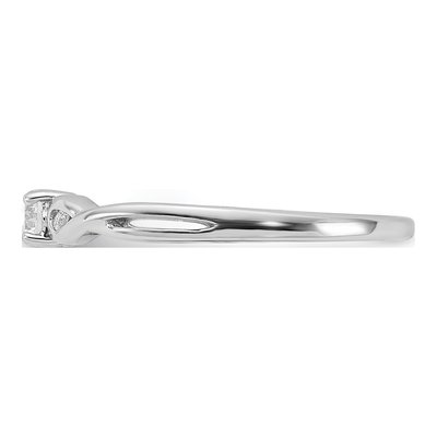 Sterling Silver CZ Promise Ring – view 4