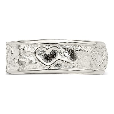 Sterling Silver Patterned Toe Ring – view 5
