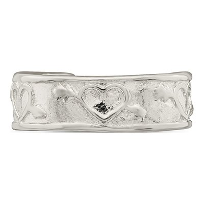 Sterling Silver Patterned Toe Ring – view 6