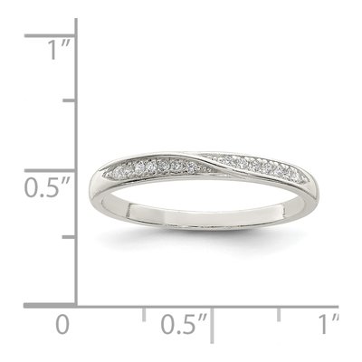 Sterling Silver CZ Ring – view 5