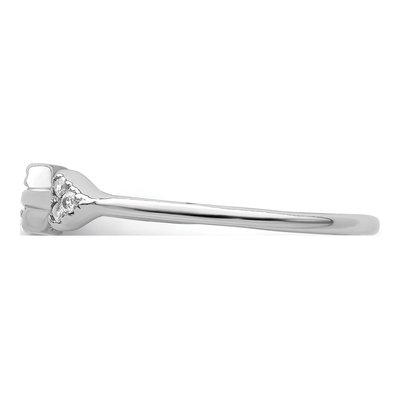 Sterling Silver CZ Arrow Ring – view 4