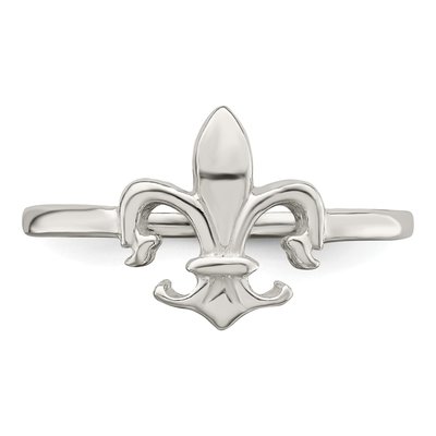 Sterling Silver Fleur de Lis Ring – view 6