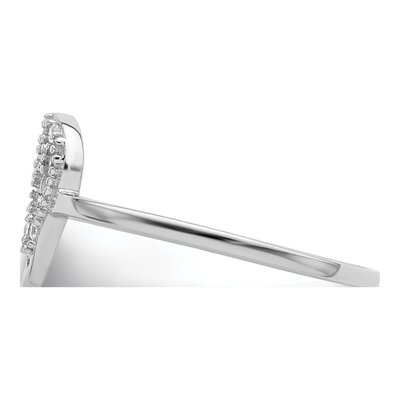 Sterling Silver CZ Skull Ring – view 4