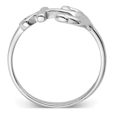 Sterling Silver Anchor Ring – view 3