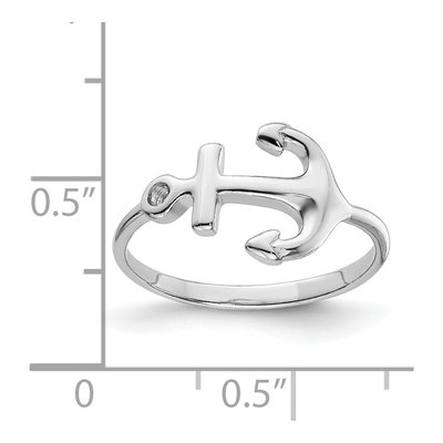 Sterling Silver Anchor Ring – view 5