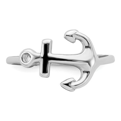 Sterling Silver Anchor Ring – view 6