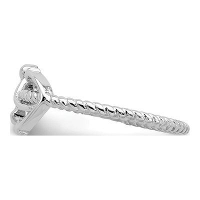Sterling Silver Anchor Ring – view 4