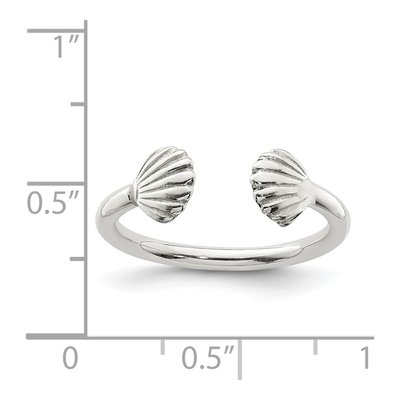 Sterling Silver Shell Ring – view 5