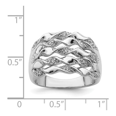 Sterling Silver CZ Ring – view 4