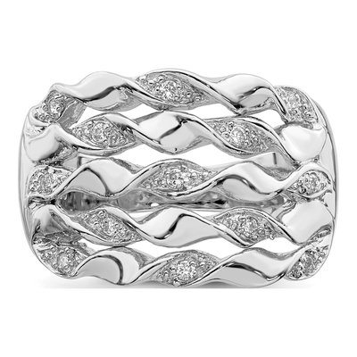 Sterling Silver CZ Ring – view 5