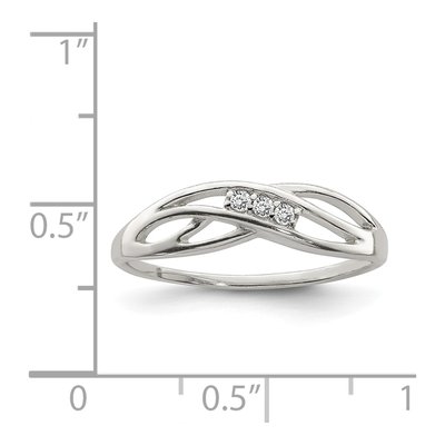 Sterling Silver CZ Ring – view 5