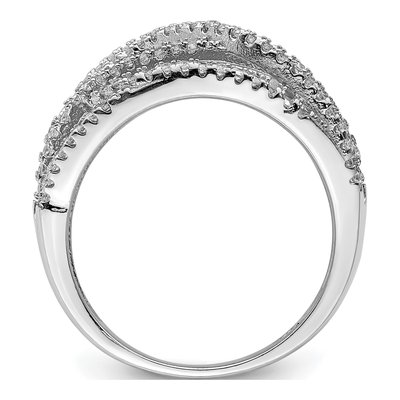 Sterling Silver CZ Micro Pave Ring – view 3