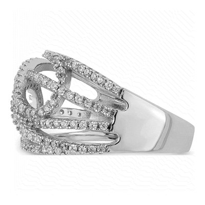 Sterling Silver CZ Micro Pave Ring – view 4