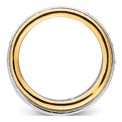 Sterling Silver Pave Motion Eternity Band – view 3