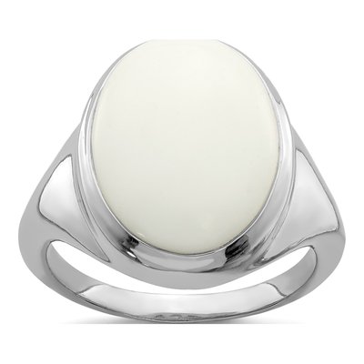 Sterling Silver Agate Ring