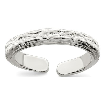 Sterling Silver Textured Toe Ring