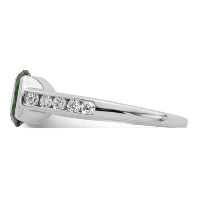 Sterling Silver CZ Bezel Ring – view 4