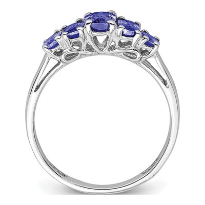 Sterling Silver Tanzanite 5-Stone Oval Ring – view 3