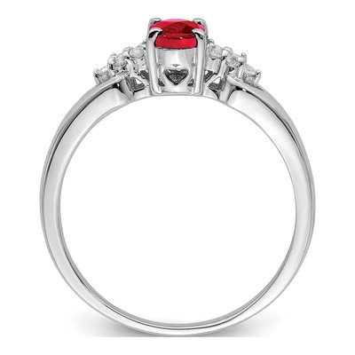 Sterling Silver Ruby Ring – view 3