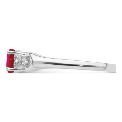 Sterling Silver Ruby Ring – view 4