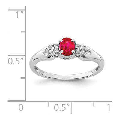 Sterling Silver Ruby Ring – view 5