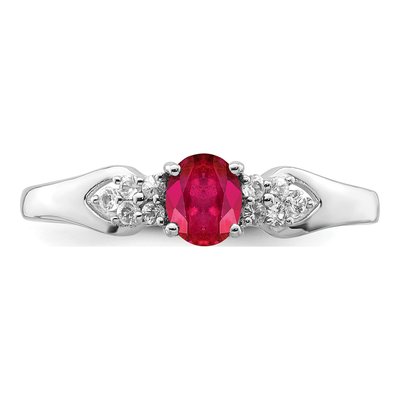 Sterling Silver Ruby Ring – view 6