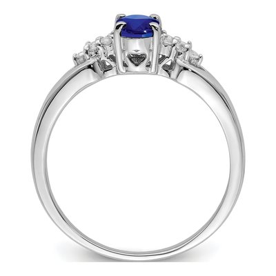 Sterling Silver Sapphire Ring – view 3